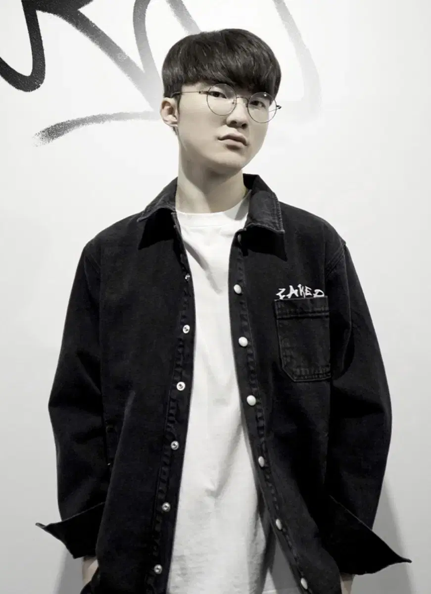 페이커 청자켓 M (Faker Denim Shirt Jacket)